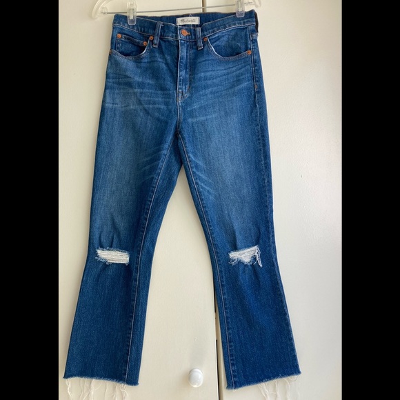 Madewell 10” High RiserDemi boot size 27 woman jeans